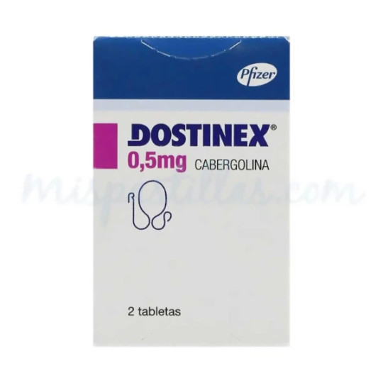 DOSTINEX 0.5 MG 2 TABLETAS CABERGOLINA