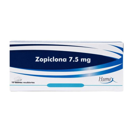 ZOPICLONA 7.5 MG 10 TABLETAS HP ZOPICLONE