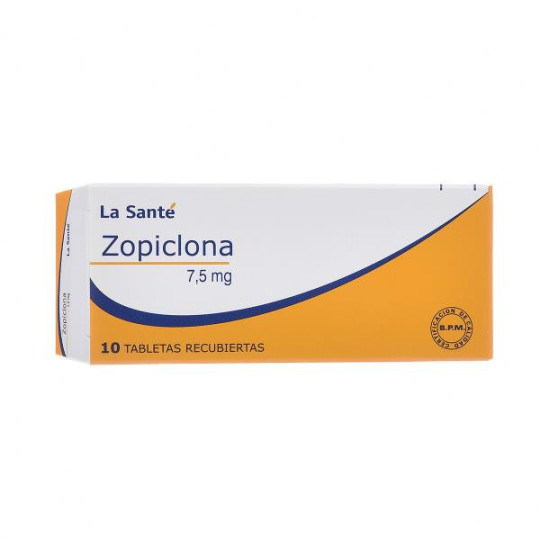 ZOPICLONA 7.5 MG 10 TABLETAS LS ZOPICLONE ZOPICLONA 7.5 MG 10 TABLETAS LS ZOPICLONE