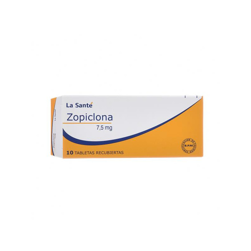 ZOPICLONA 7.5 MG 10 TABLETAS LS ZOPICLONE ZOPICLONA 7.5 MG 10 TABLETAS LS ZOPICLONE