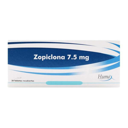 ZOPICLONA 7.5 MG 20 TABLETAS HP ZOPICLONE