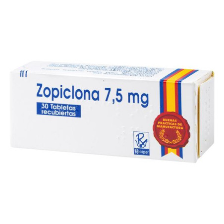 ZOPICLONA 7.5 MG 30 TABLETAS RC ZOPICLONE 