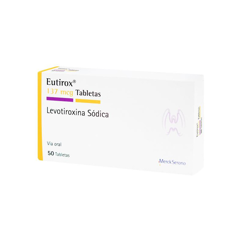 EUTIROX 137 MCG 50 TABLETAS LEVOTIROXINA SODICA
