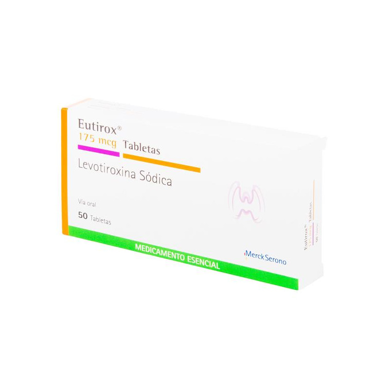 EUTIROX 175 MCG 50 TABLETAS (DA) LEVOTIROXINA SODICA EUTIROX 175 MCG 50 TABLETAS (DA) LEVOTIROXINA SODICA