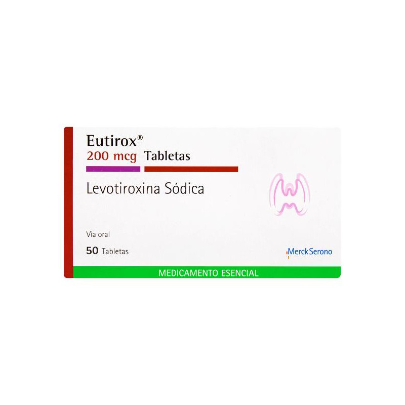 EUTIROX 200 MCG 50 TABLETAS LEVOTIROXINA SODICA