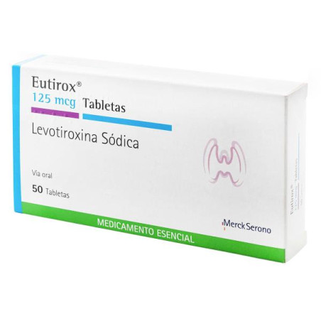EUTIROX 125 MCG 50 TABLETAS (DA) LEVOTIROXINA SODICA
