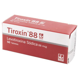 TIROXIN 88 MCG 50 TABLETAS(PB) LEVOTIROXINA SODICA