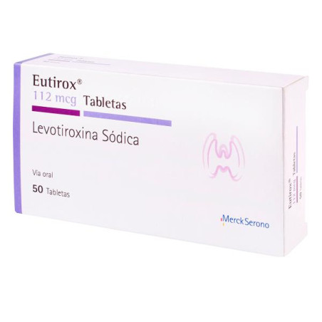 EUTIROX 112 MCG 50 TABLETAS LEVOTIROXINA SODICA