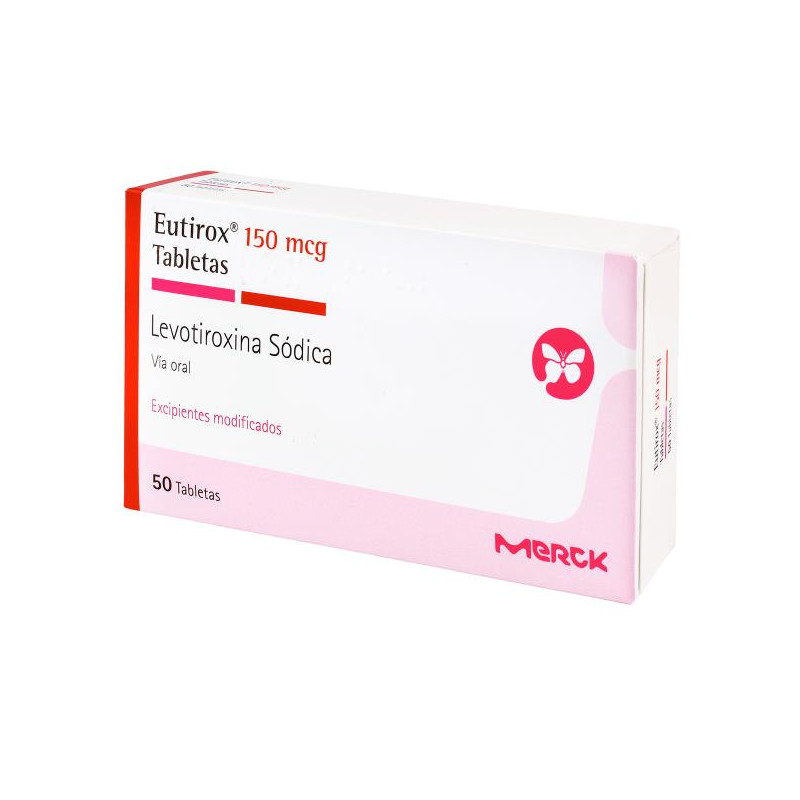 EUTIROX 150 MCG 50 TABLETAS (DA) LEVOTIROXINA SODICA