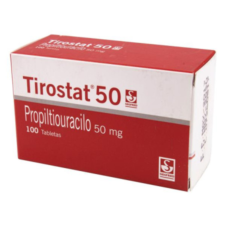 TIROSTAT 50 MG 100 TABLETAS(PB) PROPILTIOURACILO