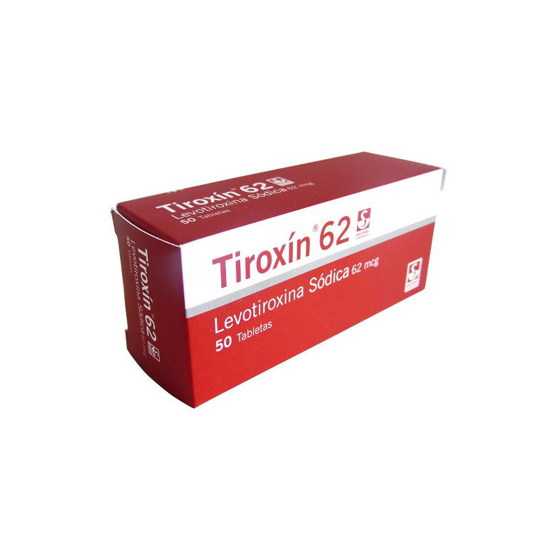 TIROXIN 62 MCG 50 TABLETAS(PB) LEVOTIROXINA SODICA