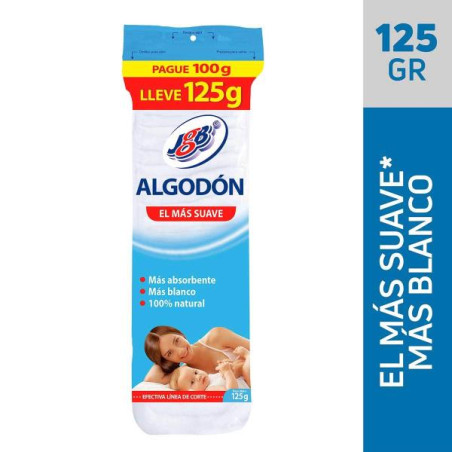 ALGODON ZIG ZAG JGB PG.100 LL.125 ALGODÃ“N
