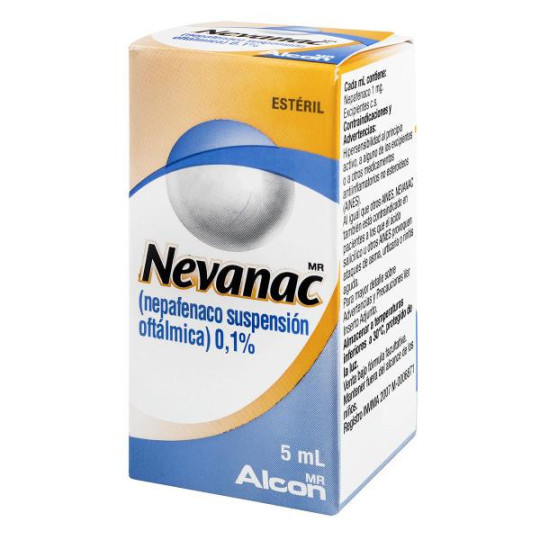NEVANAC 0.1% S.OPTALMICA 5 ML (DA) NEPAFENACO NEVANAC 0.1% S.OPTALMICA 5 ML (DA) NEPAFENACO