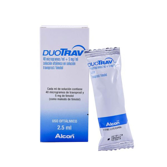 DUOTRAV SOLUCION 2.5 ML(A) TRAVOPROST