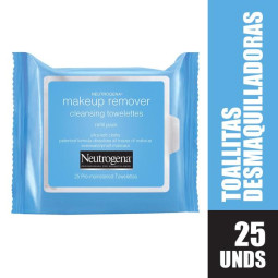 NEUTROGENA TOALLITAS DESMAQUI.25 UDS DESMAQUILLADORES 
