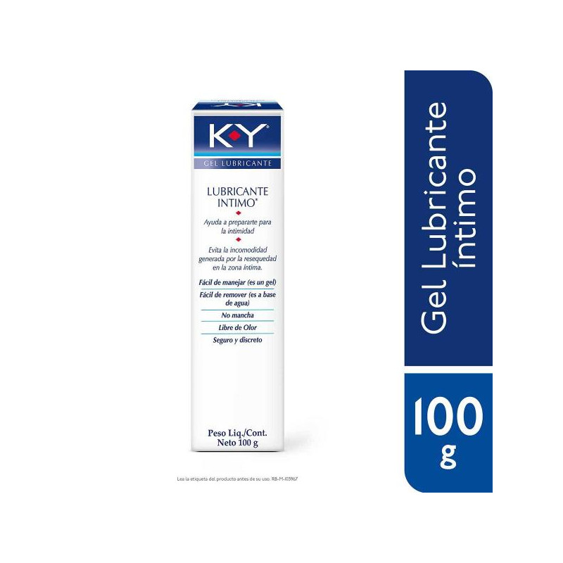 LUBRICANTE INTIMO K-Y GEL 100 GR LUBRICANTE INTIMO