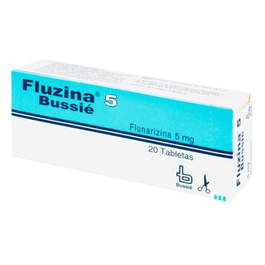 FLUZINA 5 MG 20 TABLETAS FLUNARIZINA FLUZINA 5 MG 20 TABLETAS FLUNARIZINA