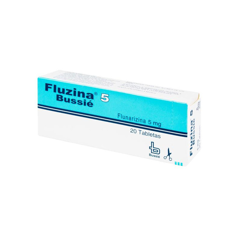 FLUZINA 5 MG 20 TABLETAS FLUNARIZINA FLUZINA 5 MG 20 TABLETAS FLUNARIZINA