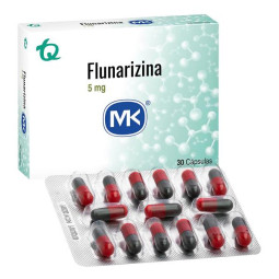 FLUNARIZINA 5 MG 30 CAPSULAS MK FLUNARIZINA