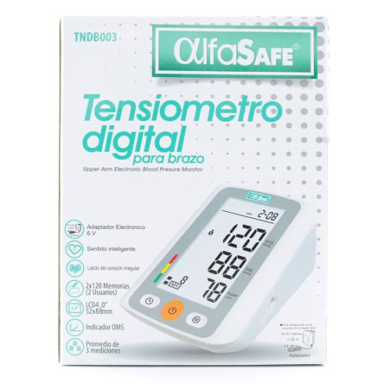 TENSIOMETRO DIGITAL BRAZO ALFASAFE HK- 8 