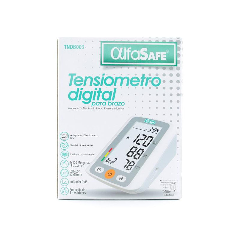 TENSIOMETRO DIGITAL BRAZO ALFASAFE HK- 8 