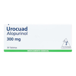 UROCUAD 300 MG 30 TABLETAS ALOPURINOL