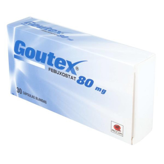 GOUTEX 80 MG 30 CAPSULAS BLANDAS FEBUXOSTAT