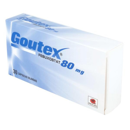 GOUTEX 80 MG 30 CAPSULAS BLANDAS FEBUXOSTAT