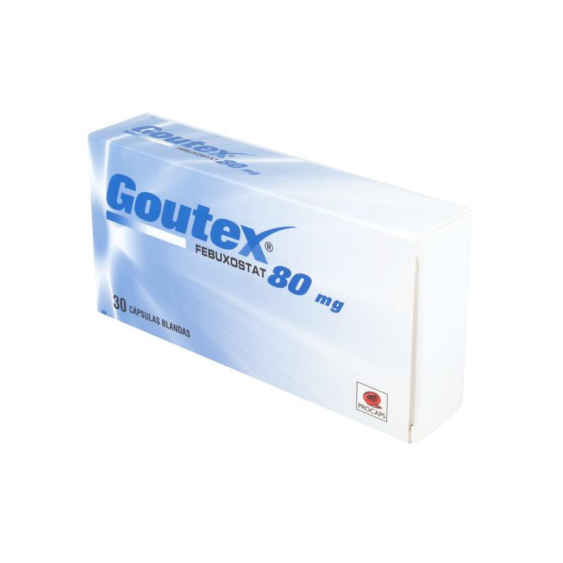 GOUTEX 80 MG 30 CAPSULAS BLANDAS FEBUXOSTAT