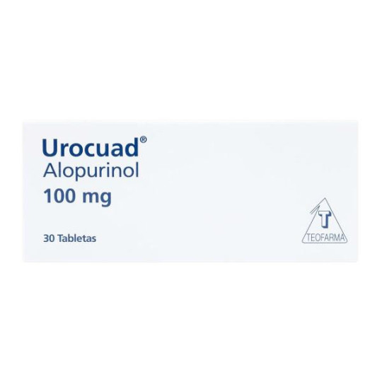 UROCUAD 100 MG 30 TABLETAS ALOPURINOL