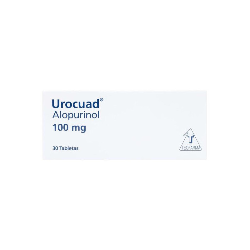 UROCUAD 100 MG 30 TABLETAS ALOPURINOL