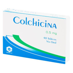 COLCHICINA 0.5 MG 40 TABLETAS EX COLCHICINA