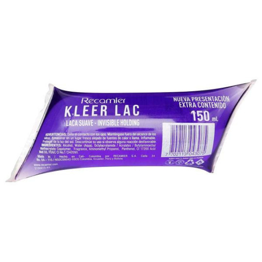 LACA KLEER SUAVE SACHET 150 ML LACA KLEER SUAVE SACHET 150 ML