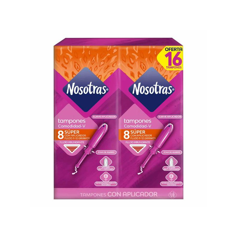 TAMPON NOSOTRAS APLICADOR SUPER 16 UNDS 