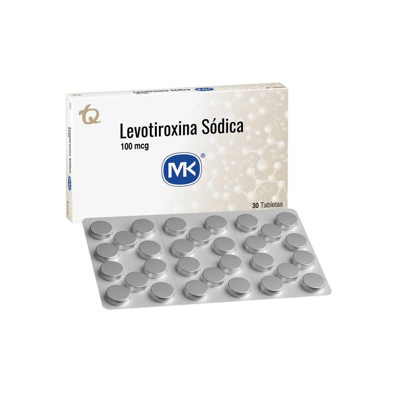 LEVOTIROXINA 100 MCG 30 TABS MK LEVOTIROXINA SODICA