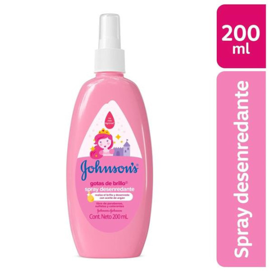 SPRAY JJ BABY GOTAS DE BRILLO 200 ML ACONDICIONADORES 