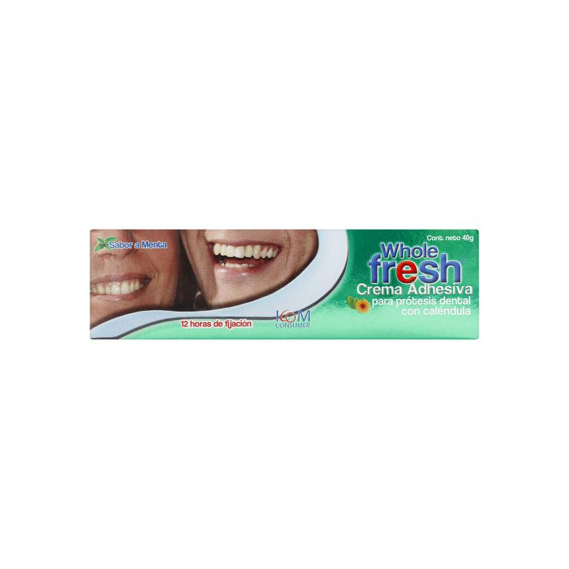 CREMA ADHESIVA WHOLE FRESH MENTA X 40 GMS (PUMCV) ADHESIVO DEN