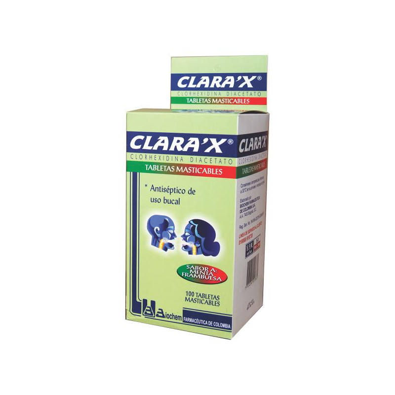 CLARAX TABLETAS MASTICABLES X 100 MEN.FR CLORHEXIDINA