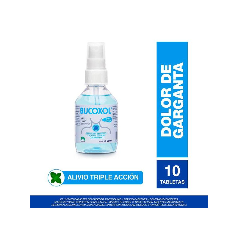 BUCOXOL SPRAY T.ACCION COOLMINT 120ML BENCIDAMINA BUCOXOL SPRAY T.ACCION COOLMINT 120ML BENCIDAMINA