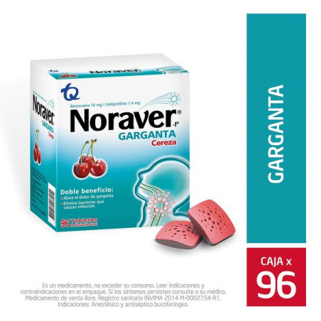 NORAVER CEREZA 96 PASTILLAS(A) FINELEFRINA