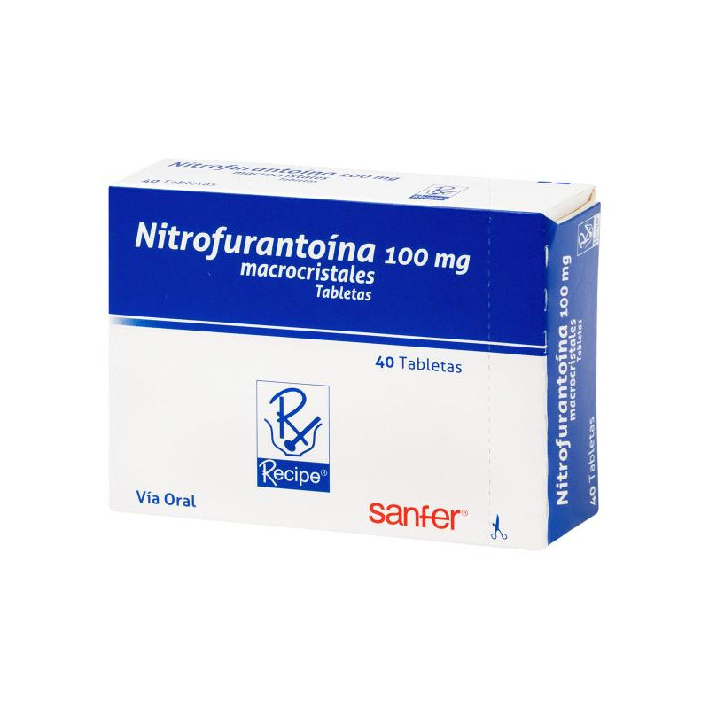 NITROFURANTOINA 100 MG 40 TABLETAS RC NITROFURANTOINA