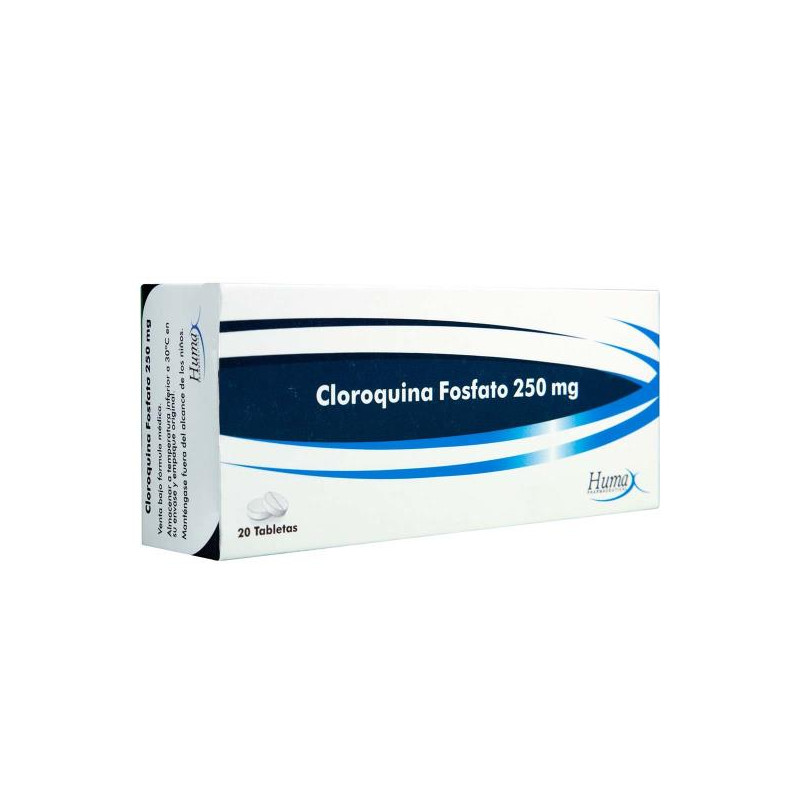 CLOROQUINA 250 MG 20 TABLETAS HP CLOROQUINA