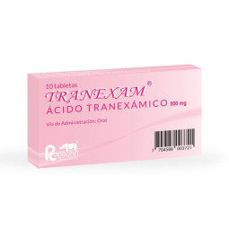 TRANEXAN 500 MG 10 TABLETAS ACIDO TRANEXAMICO