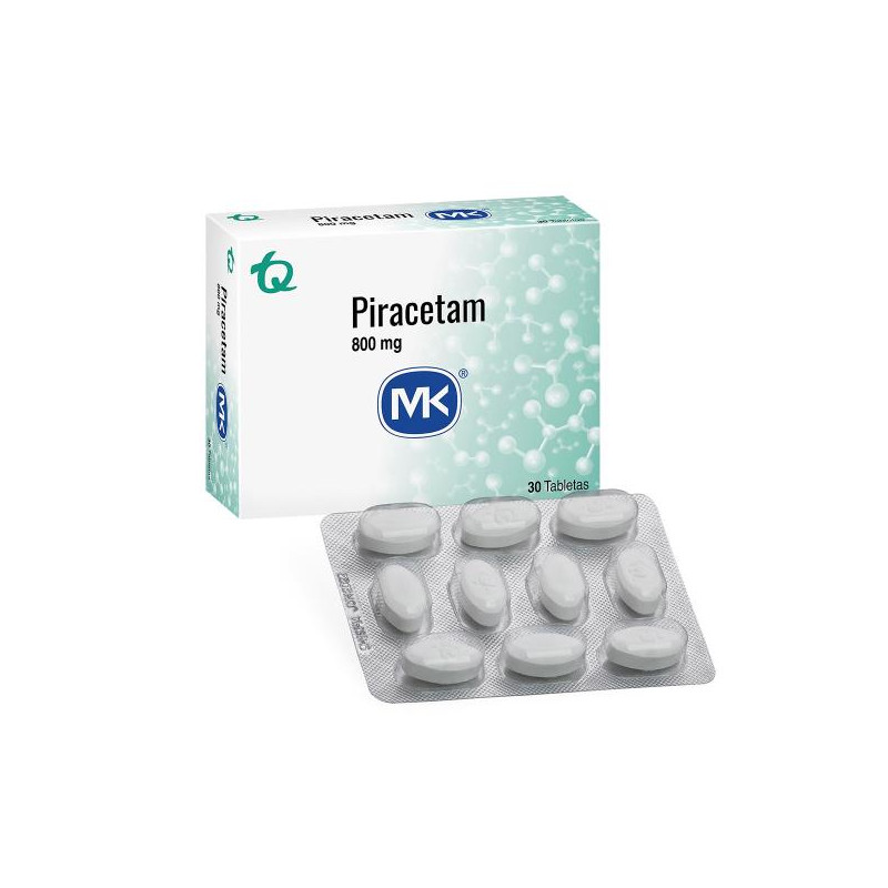 PIRACETAM 800 MG 30 TABLETAS MK PIRACETAM