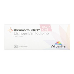 ALISINORM PLUS 20/10 MG X 30 TBS LISINOPRIL AMLODIPINO