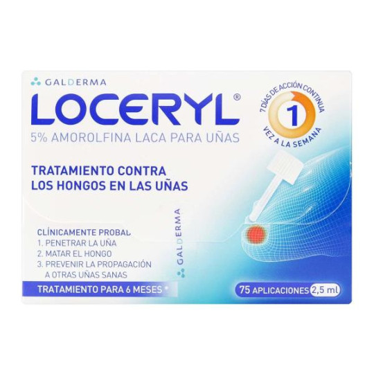 LOCERYL 5% LACA 2.5 ML AMOROLFINA LOCERYL 5% LACA 2.5 ML AMOROLFINA