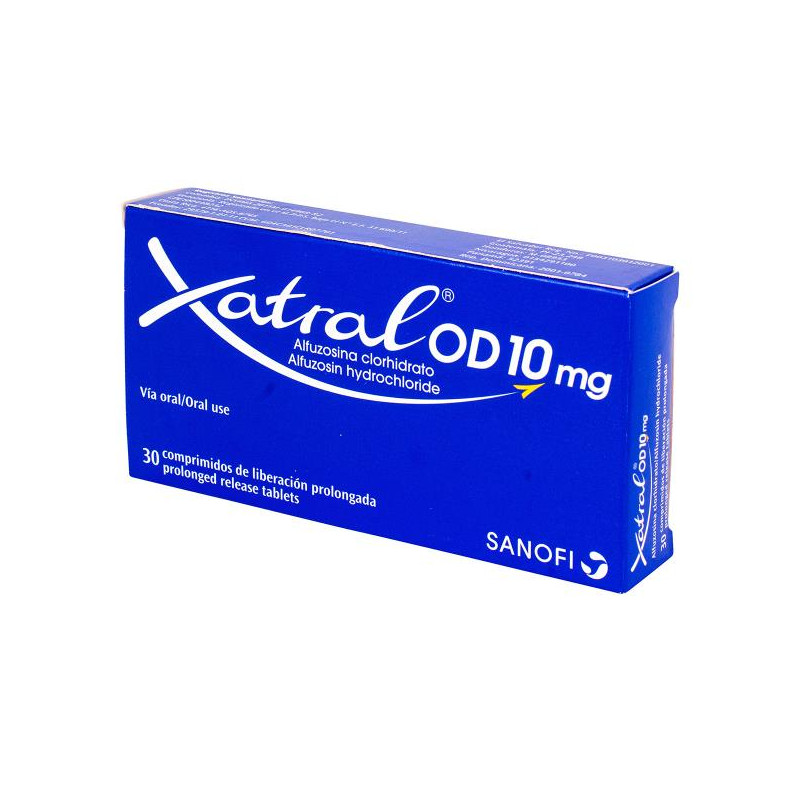 XATRAL OD 10 MG 30 TABLETAS (A) ALFUZOSINA