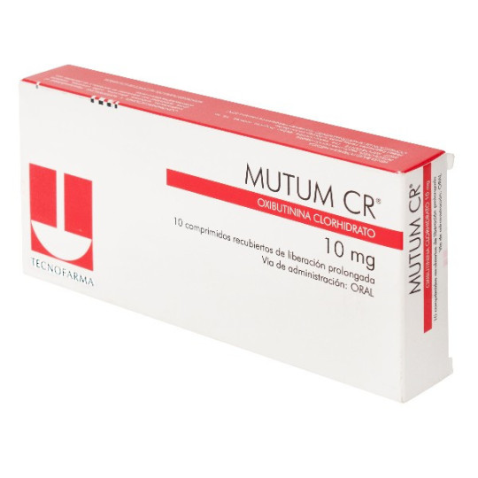 MUTUM CR 10 MG 10 COMPRIMIDOS(A) OXIBUTININA