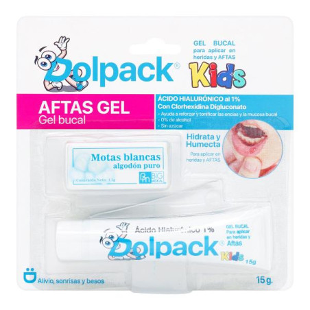 GEL BUCAL DOLPACK KIDS AFTAS 15G PIN ALG K58DENTAL