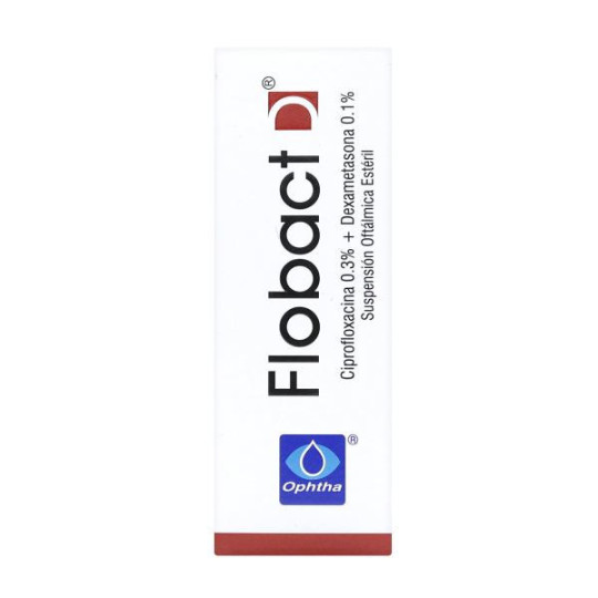 FLOBACT D GOTAS 5 ML (DA) DEXAMETASONA-CIPROFLOXACINA